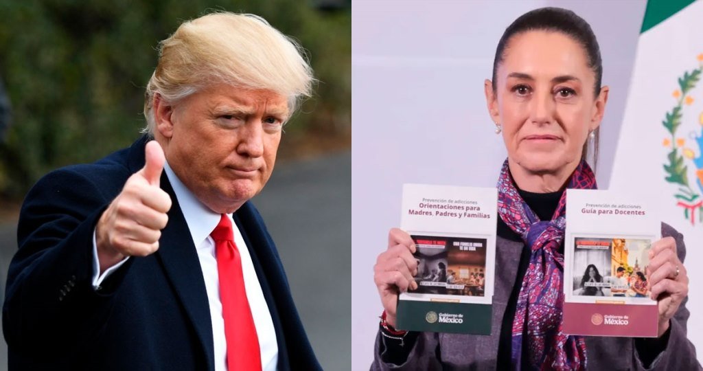 Trump promueve a ¡México!: El Presidente de EU sube a la red campaña del Gobierno mexicano contra el fentanilo