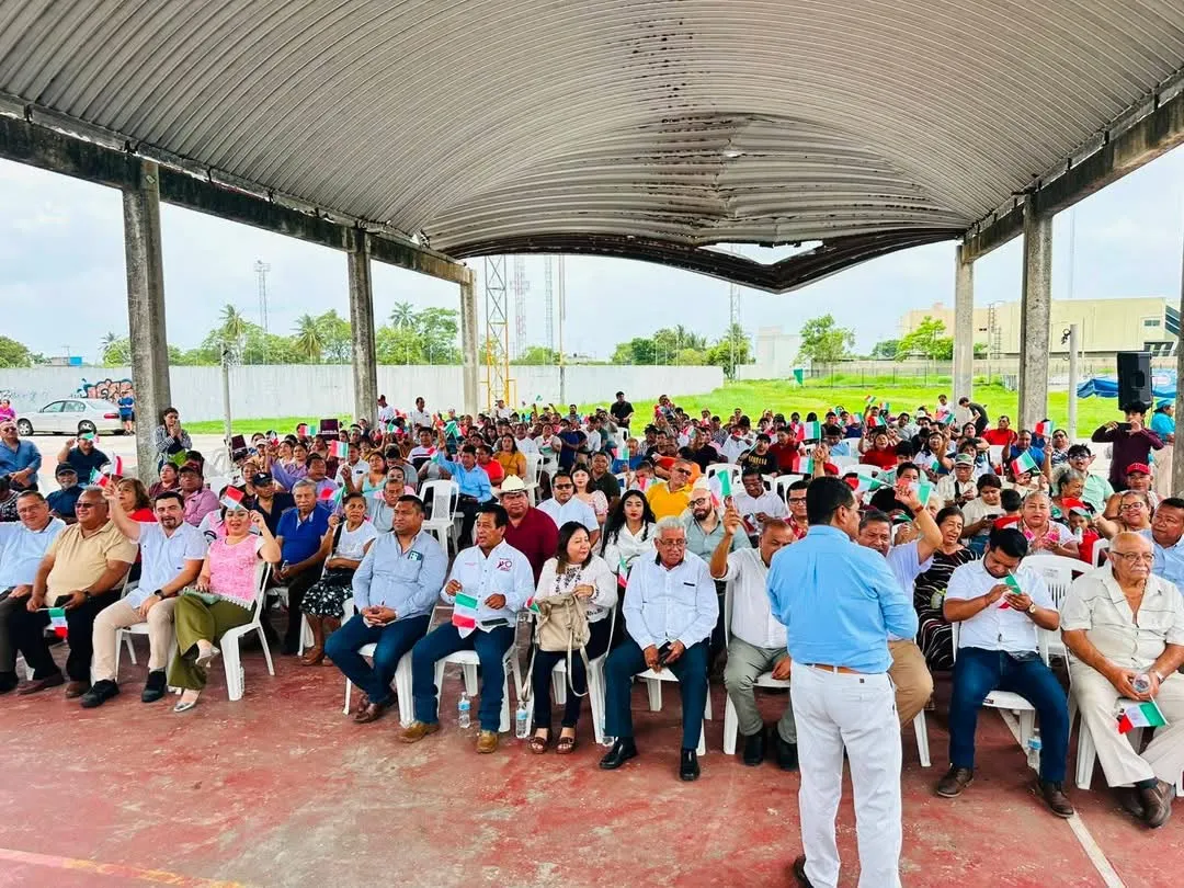 Morena realiza asamblea en Centla sobre soberanía nacional