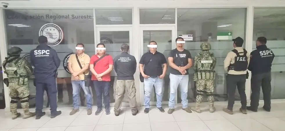 Detienen a 30 personas por robo de maquinaria en Centro