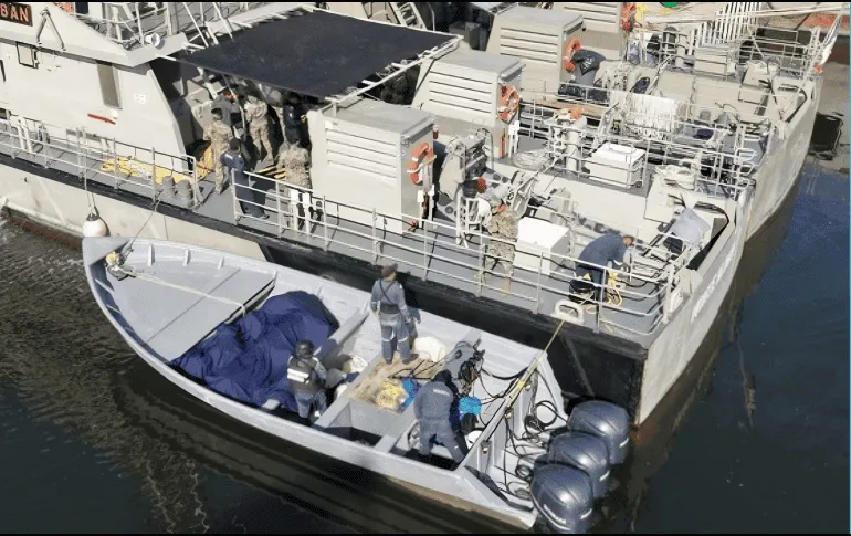 Marina intercepta 1.5 toneladas de cocaína frente a costas de Chiapas
