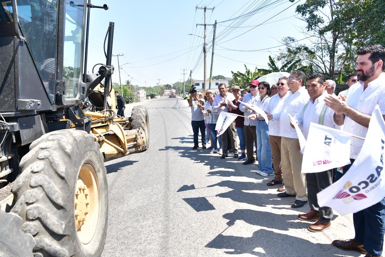 Arranca Gobierno del Pueblo rehabilitación del Libramiento a Dos Bocas en Paraíso