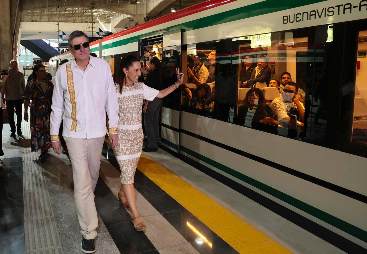 “Cumplimos”: Sheinbaum inaugura el tren Felipe Ángeles, Buenavista-AIFA
