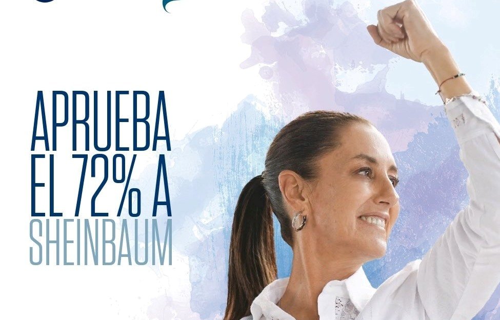 Sheinbaum mantiene 72% de aprobación tras protestas y llamados a revocación