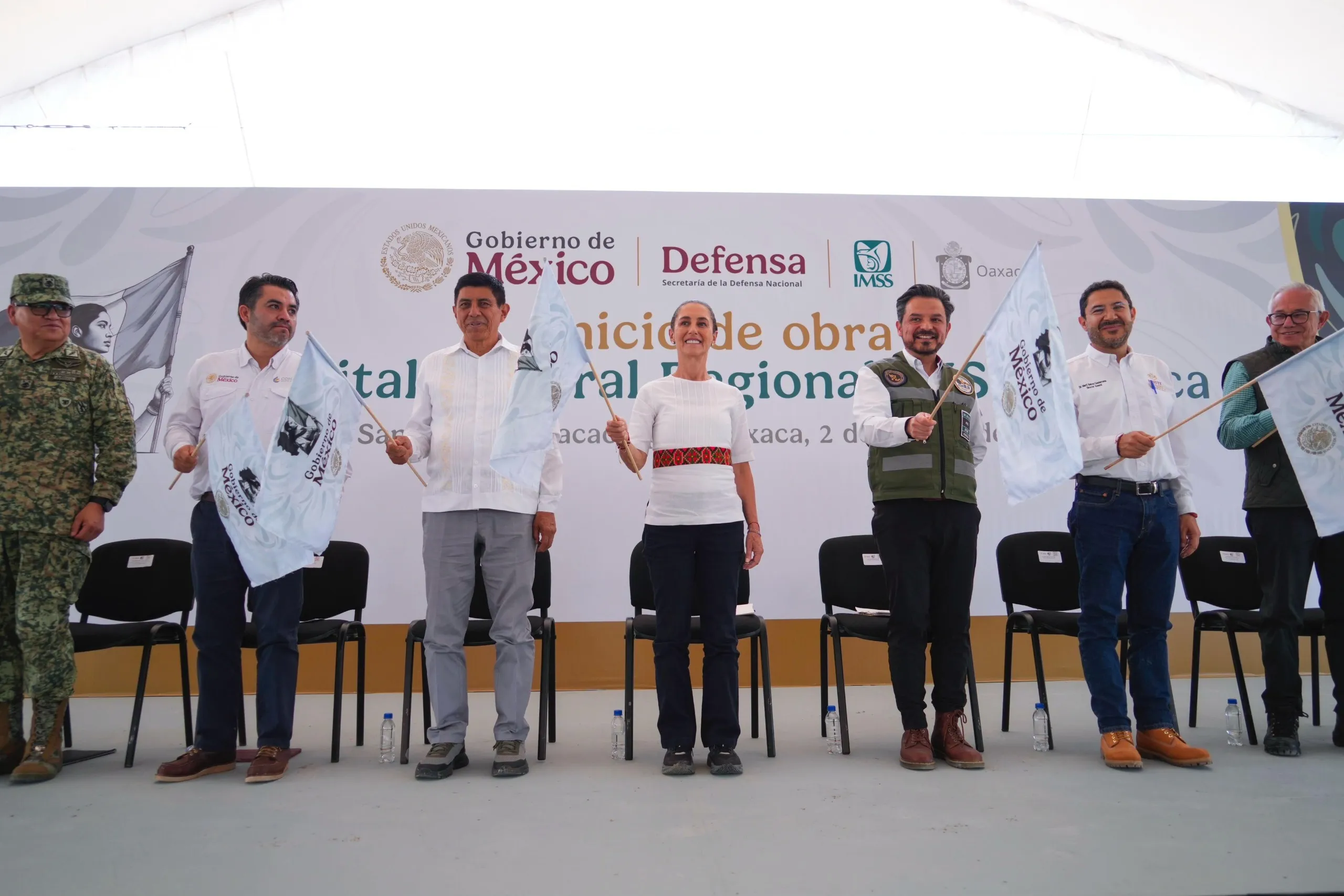 Sheinbaum arranca hospital del IMSS en Oaxaca con 530 camas y 57 especialidades
