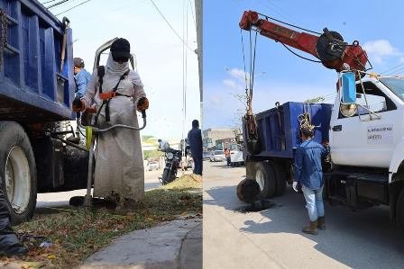 Despliega Centro brigada de servicios en Gaviotas Sur