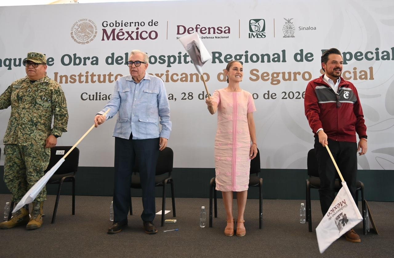 Sheinbaum inicia construcción de Hospital Regional del IMSS en Culiacán
