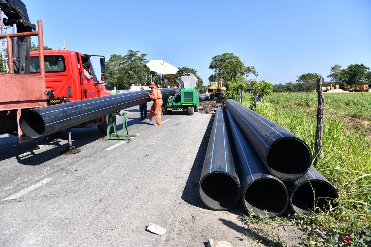 Comalcalco dice adiós al desabasto: avanza obra para triplicar flujo de agua
