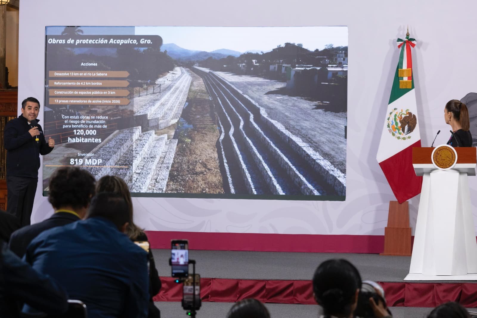 Obras contra inundaciones suman 12 mil mdp en México