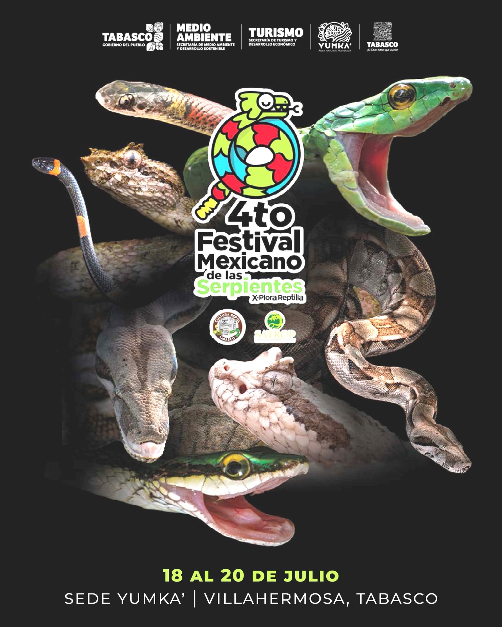 Festival de las Serpientes regresa al Yumka’ del 18 al 20 de julio