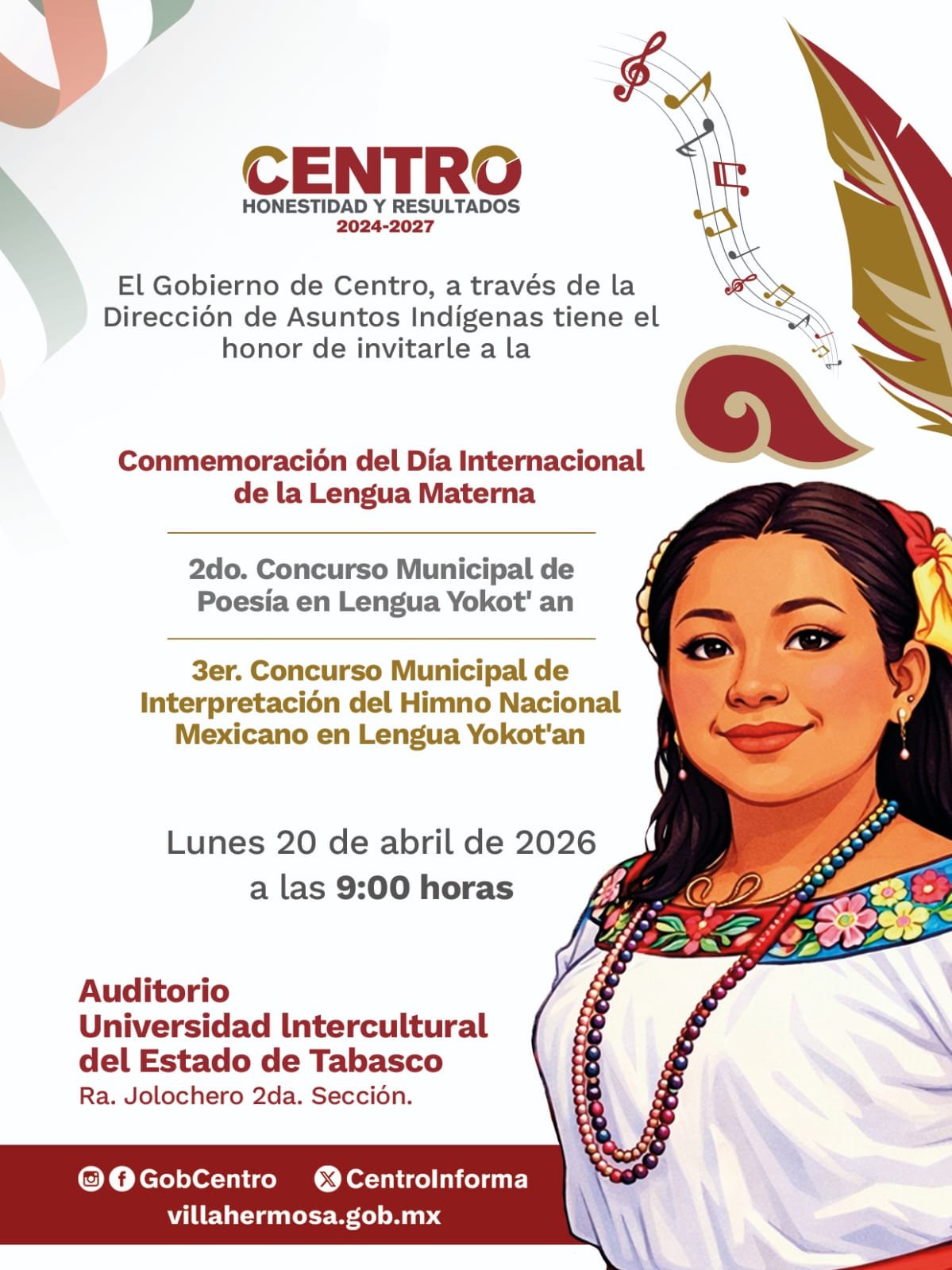 Abren concursos en lengua yokot’an para menores y jóvenes de Centro