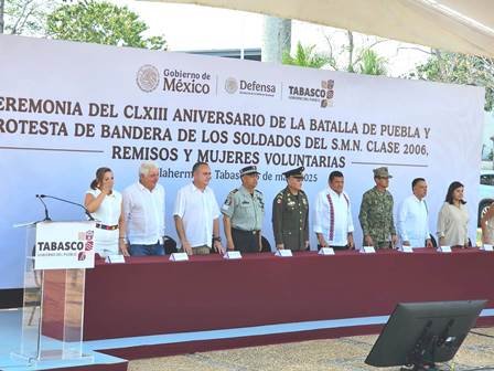 Encabeza May conmemoración163 aniversario de la Batalla de Puebla