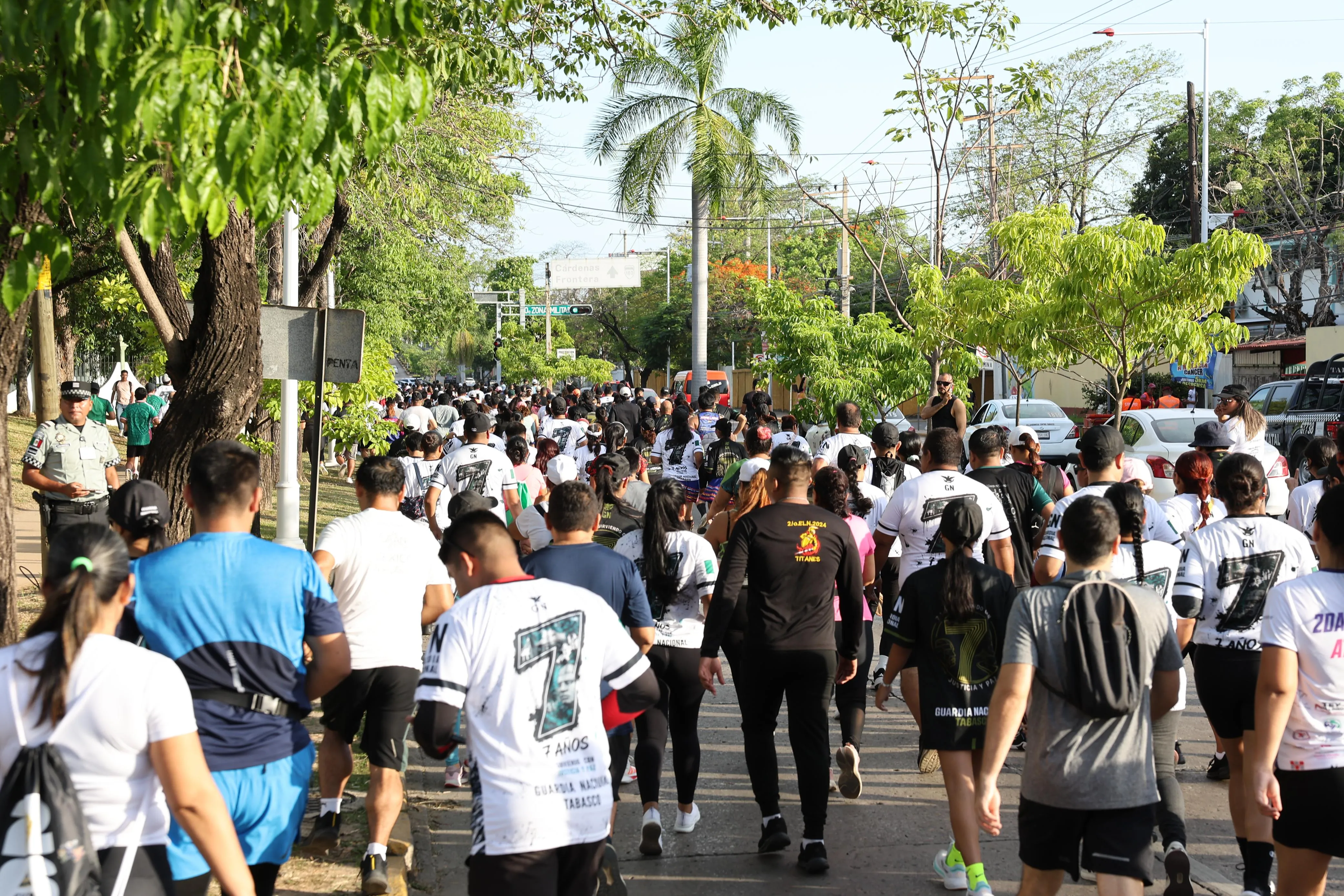 Conmemora Guardia Nacional su 7º aniversario con carrera atlética en Tabasco
