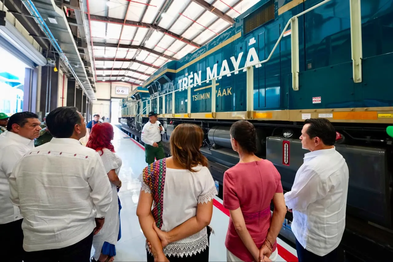 Tabasco clave en Tren Maya: CSP y May supervisan locomotoras