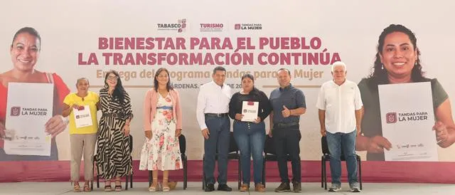 Tandas para la Mujer suma 2,250 apoyos en Cárdenas