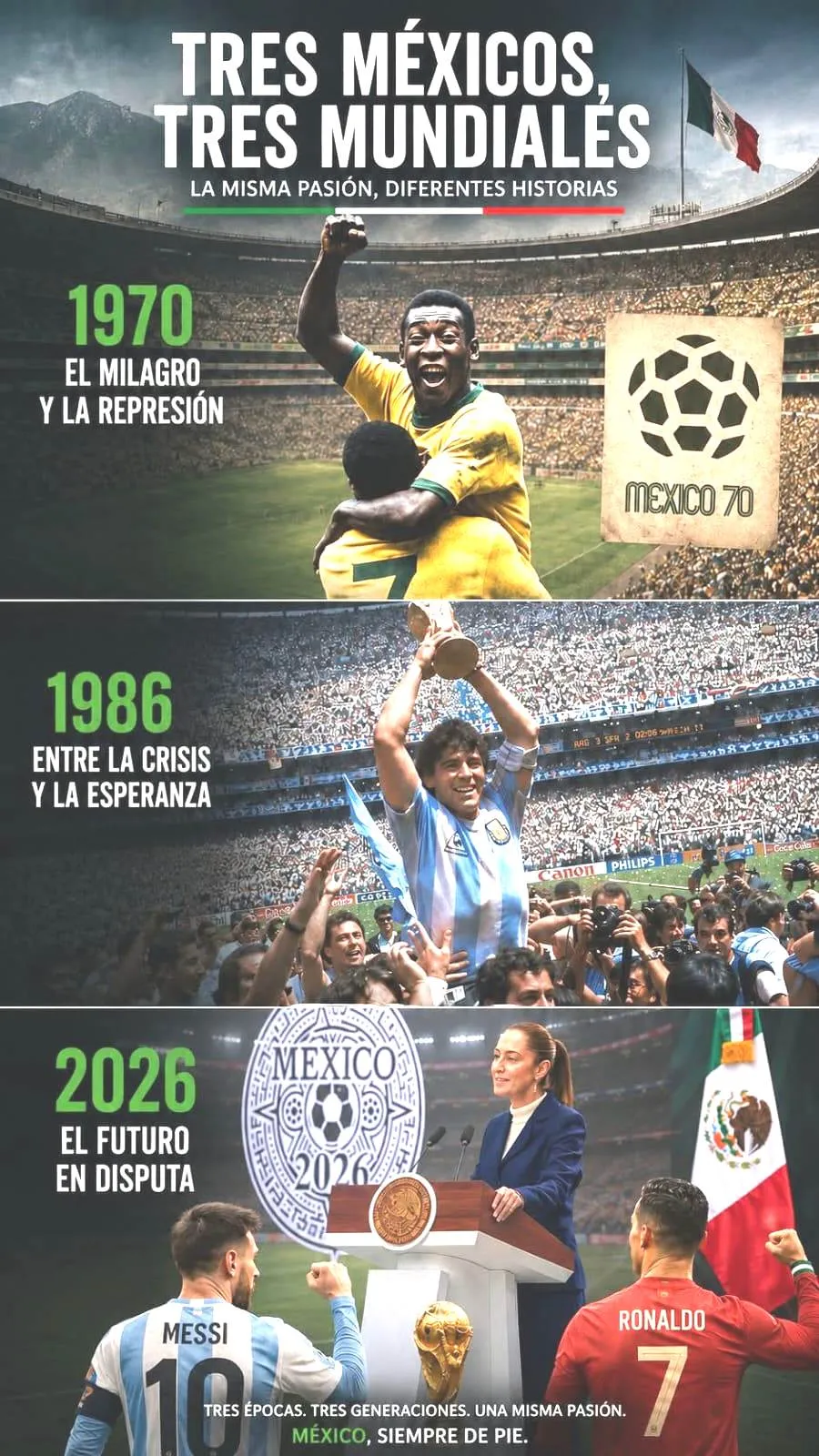 Tres Méxicos, Tres Mundiales: El Espejo de una Nación
