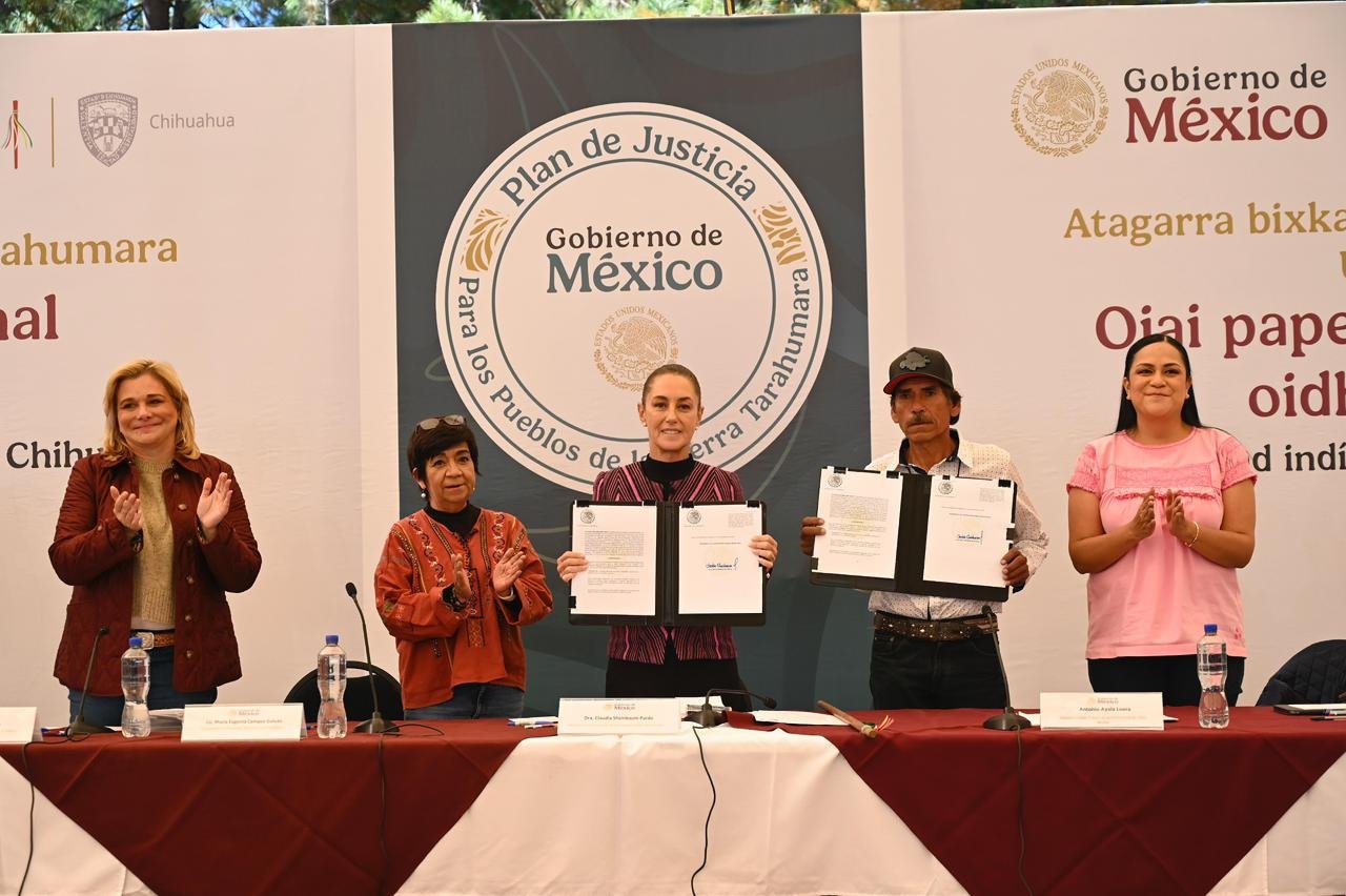 "Justicia territorial": Sheinbaum restituye tierras al pueblo Ódami