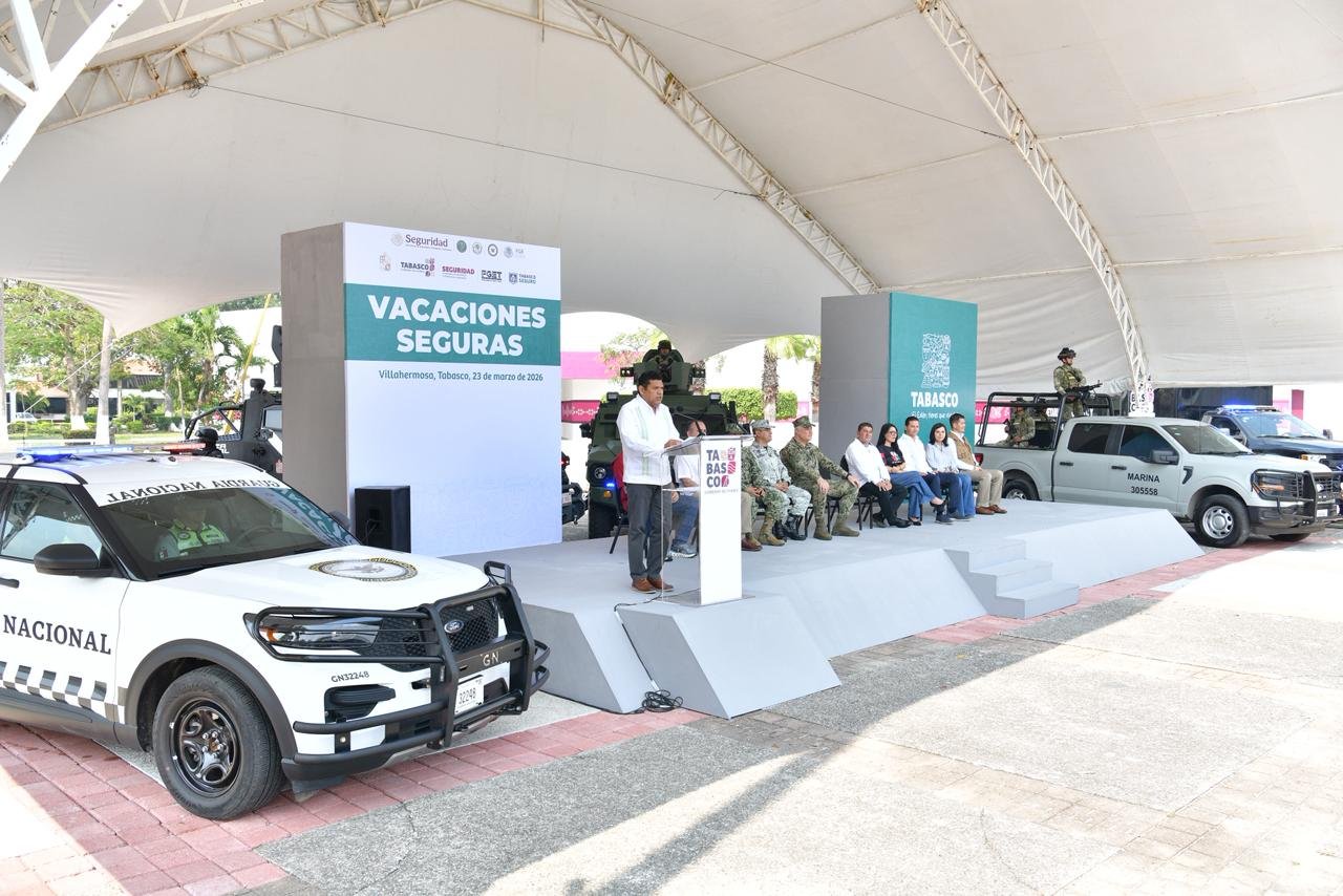 Vacaciones Seguras 2026, en Tabasco arranca con 2,795 elementos