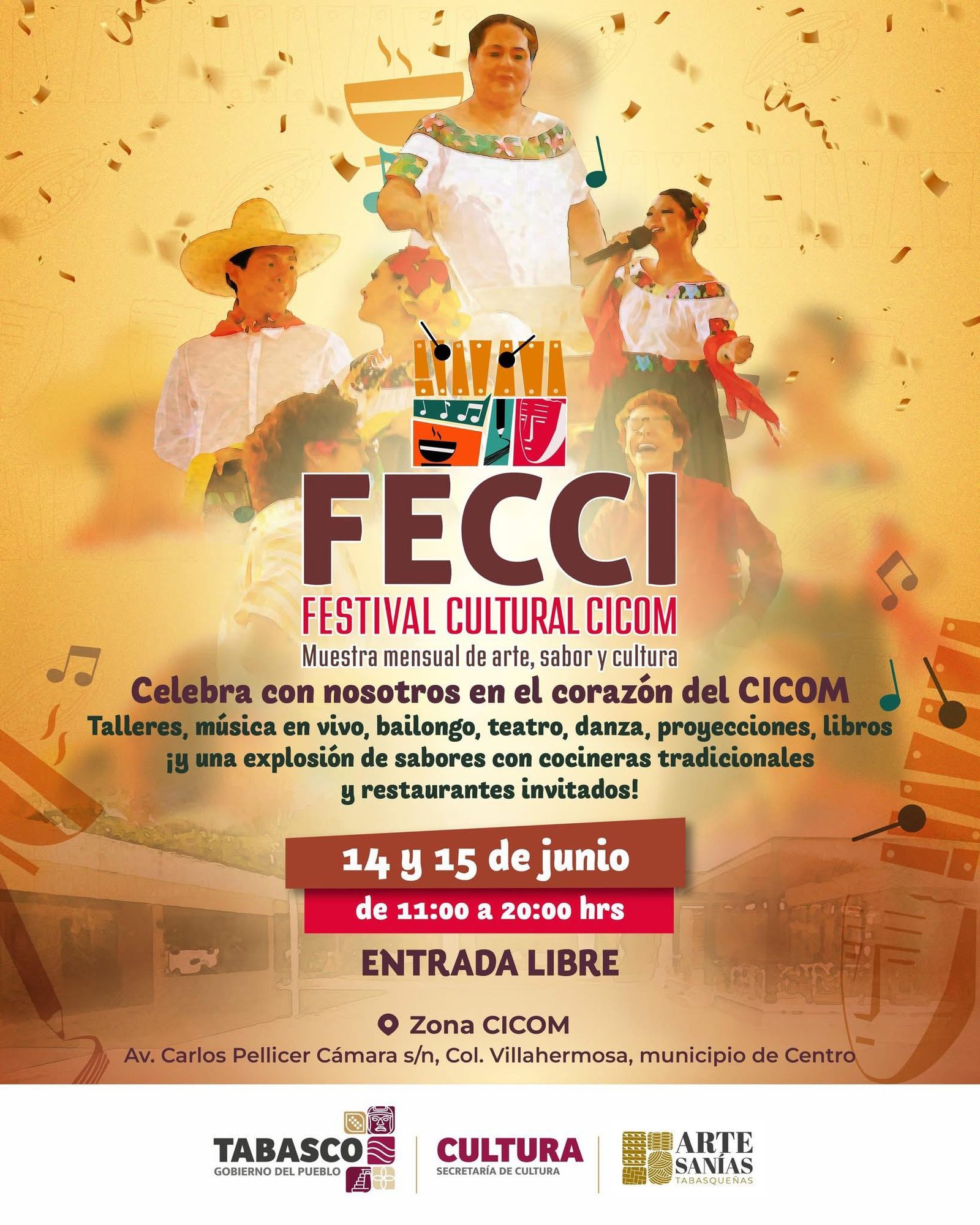 Tabasco celebra su identidad en el 1er Festival Cultural CICOM