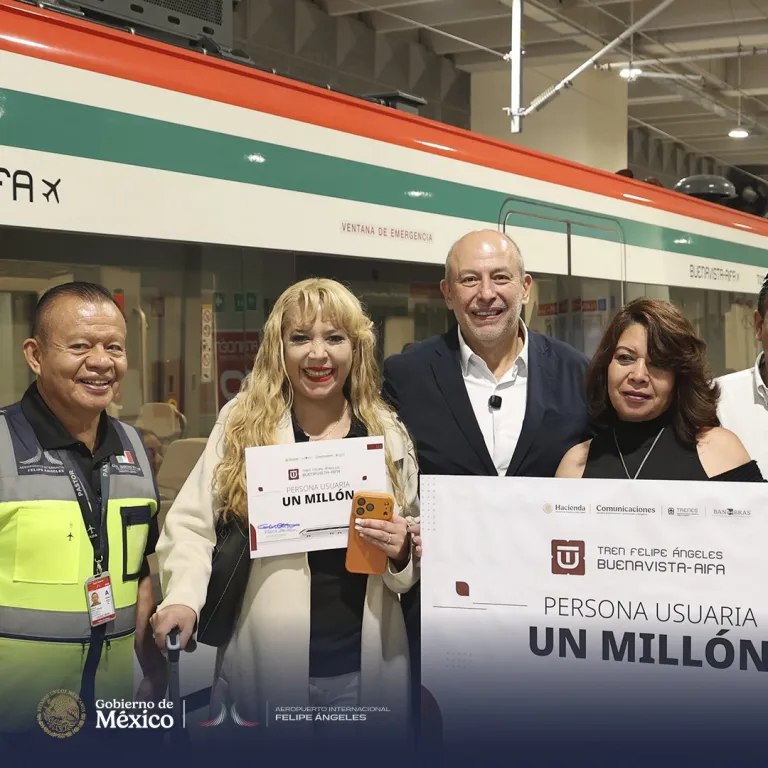 Tren Felipe Ángeles suma 1 millón de usuarios en 37 días