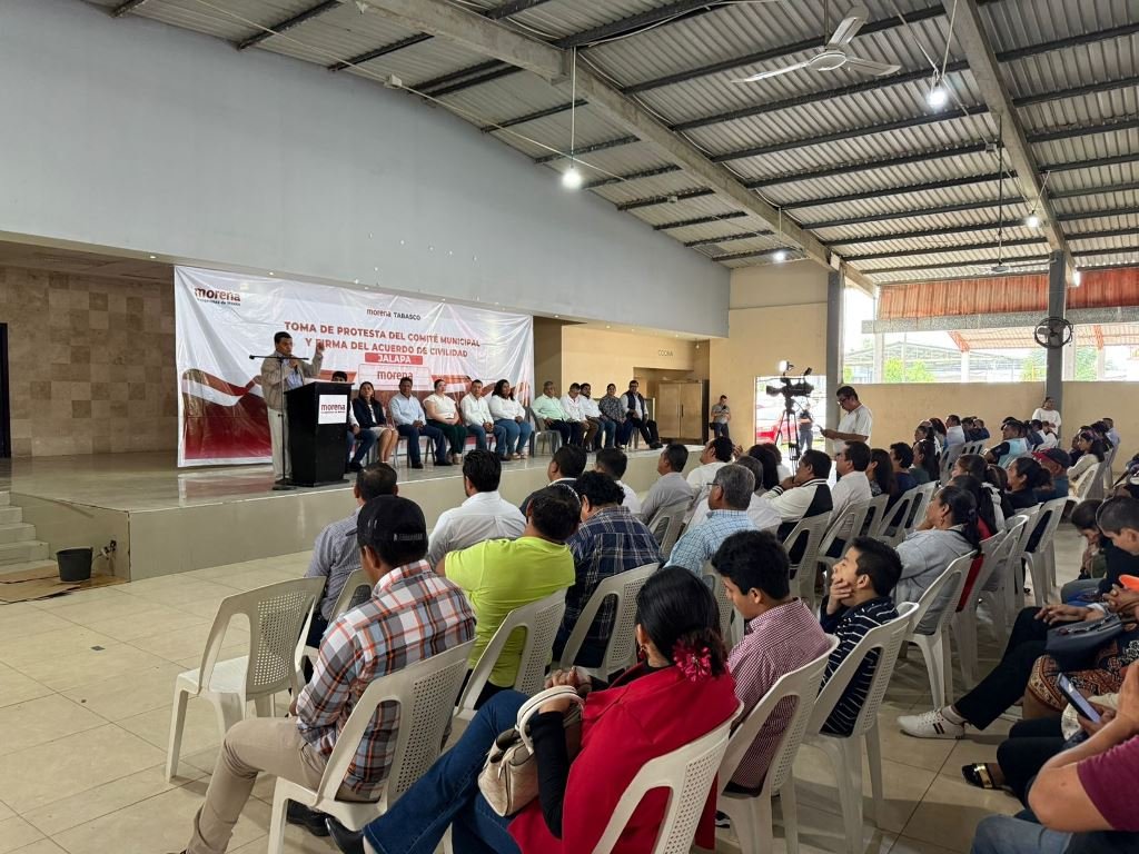 Morena fortalece su estructura en Jalapa con la toma de protesta del Comité Ejecutivo Municipal