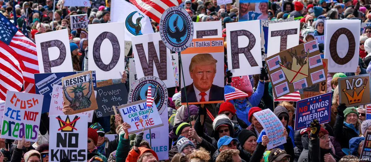 No Kings moviliza protestas masivas contra Trump en EU