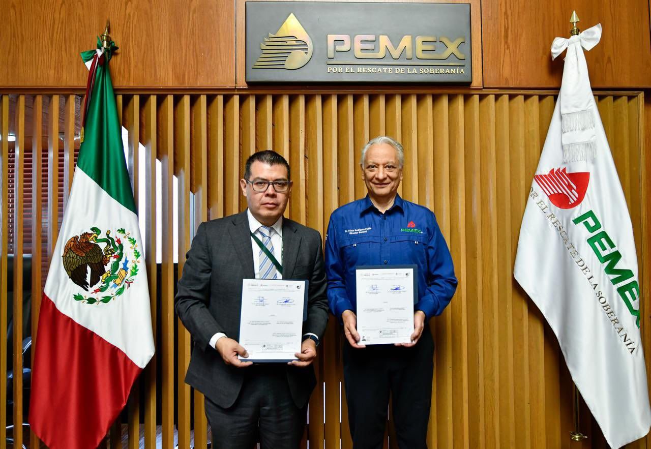 Pemex e INECC acuerdan estudios sobre aire, suelo y contaminantes