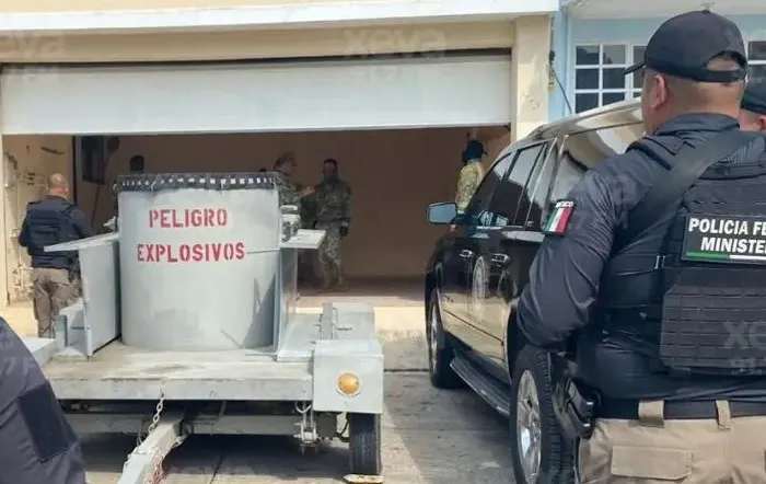 Cateo en Centro deja granadas, explosivos y 99 cargadores