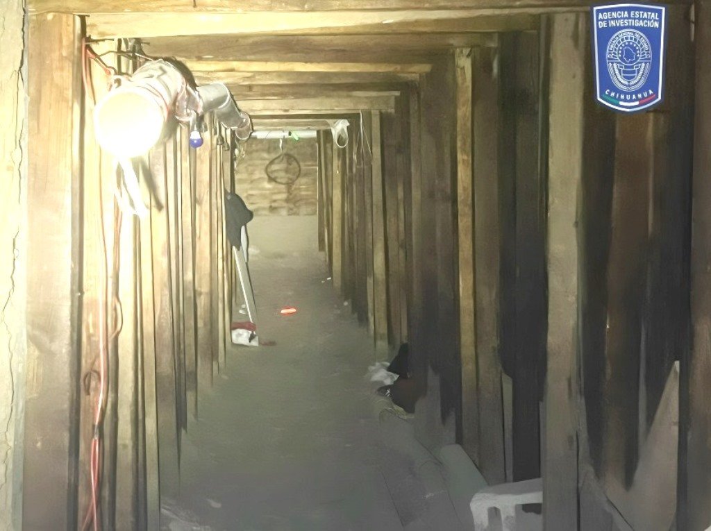 Localizan túnel clandestino bajo el río Bravo; así pasaban drogas y personas a EU