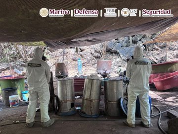 Desmantelan 5 narcolaboratorios y decomisan metanfetamina
