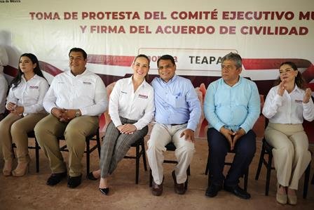 Instala Morena Comité Municipal en Teapa para fortalecer su organización