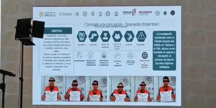 Seis servidores públicos de Tabasco, vinculados a proceso por secuestro y extorsión