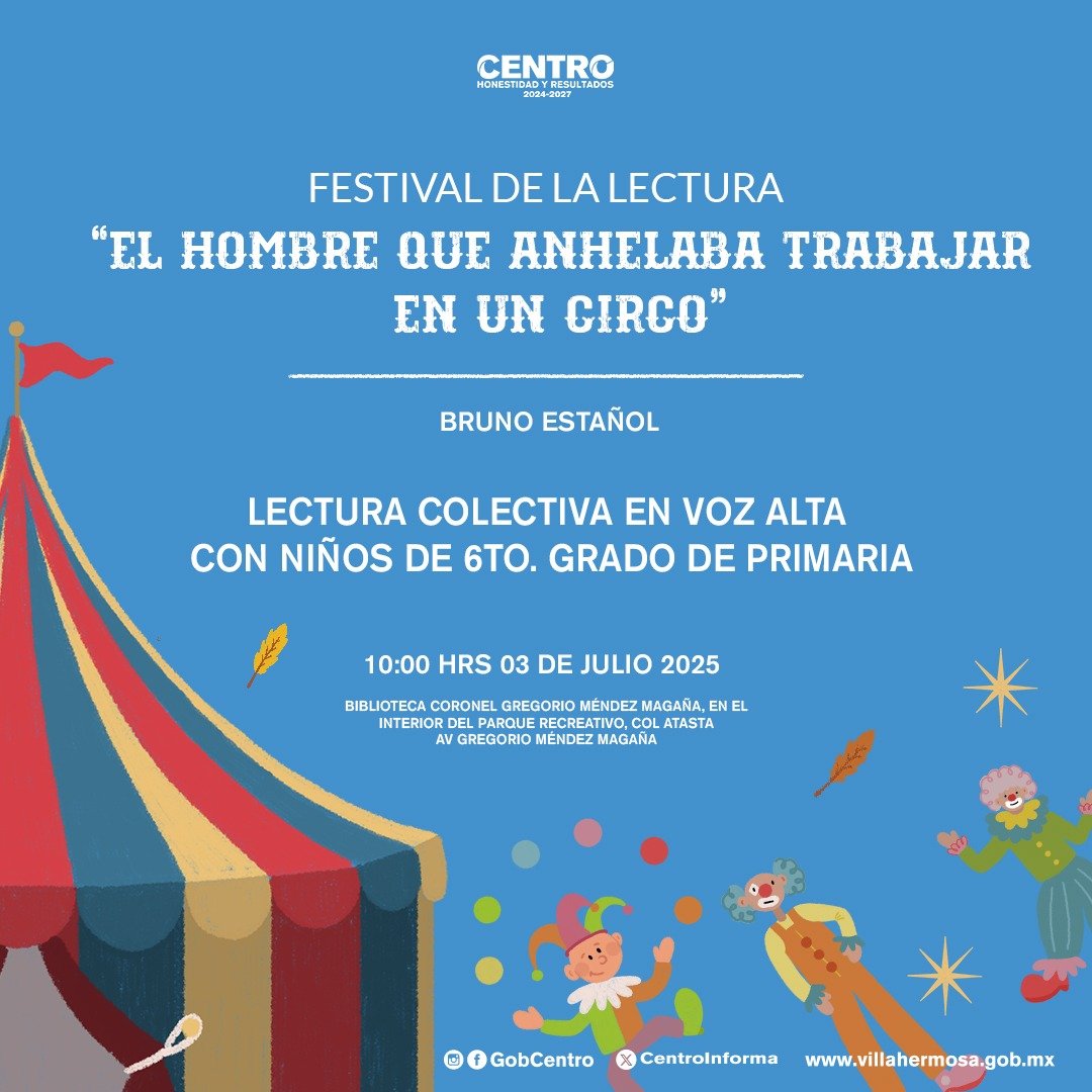Realizará Centro Festival de Lectura con la participación de más de 650 niños y niñas